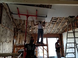 Hanging drywall