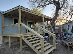 Back deck w/cover