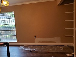 Drywall repair and trim work